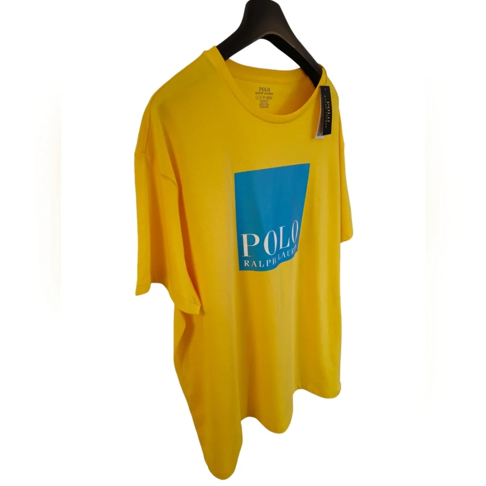 NWT Polo Ralph Lauren Men's Graphic  Classic Fit  Tshirt Yellow Size XL - Picture 4 of 13